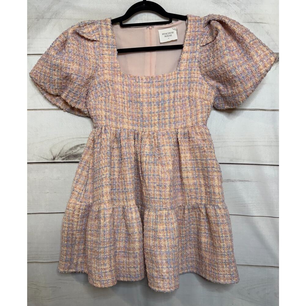 Tuckernuck Hyacinth House Pastel Tweed Mini Dress